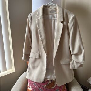 H&M Women's Cream Blazer